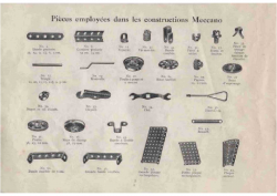 1913 – pièces employées
