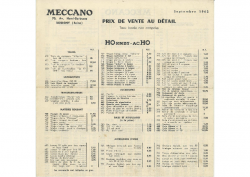 — Tarif de 1962 —  dim : 19,6 x 13,6 cm