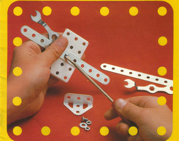 MECCANO avant guerre rare CARTON publicitaire de magasin de