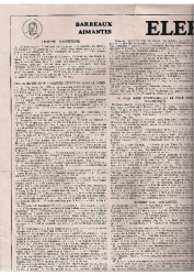Feuillet de traduction n°1 de juillet 1933