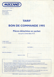 Tarif / bon de commande 1995