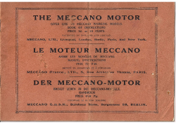 Le moteur N°1 – Meccano Rue Ambroise Thomas 1914