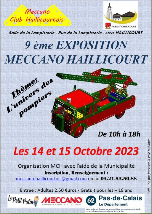HdF) Haillicourt – 14 et 15 Oct. 2023 – Club des Amis du MECCANO