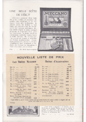 Feuillet tarif de 1925