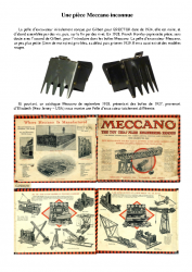 Une pièce Meccano inconnue