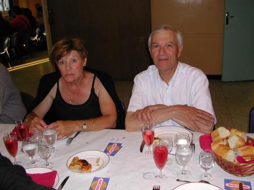 Le banquet : Albert Charrier et Mme