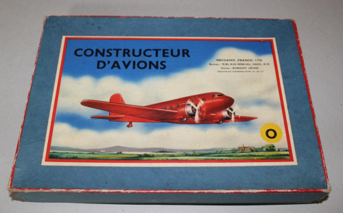 MECCANO Constructeur d'Avions - Boite N°1 vide à restaurer