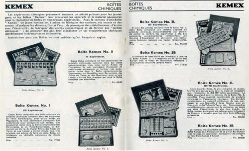 Catalogue de 1936-37 pour la Belgique