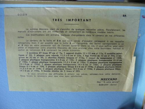 N°8A   07-1966 - Avis Très Important