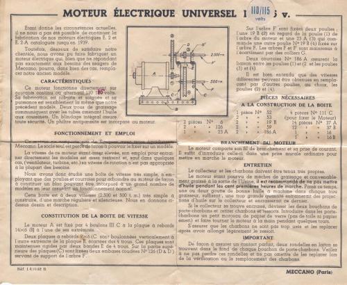 1942 Notice--Moteur-Berthier