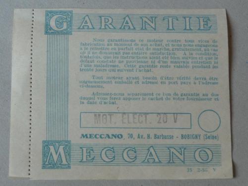 Garantie 1956