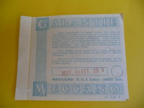 Garantie 1958