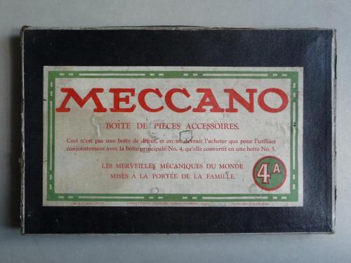 Boite MECCANO N° 1 A de pieces accessoires de 1920 avec pieces nickelées | UK