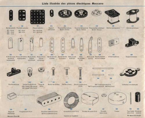 Pièces Elec-1962