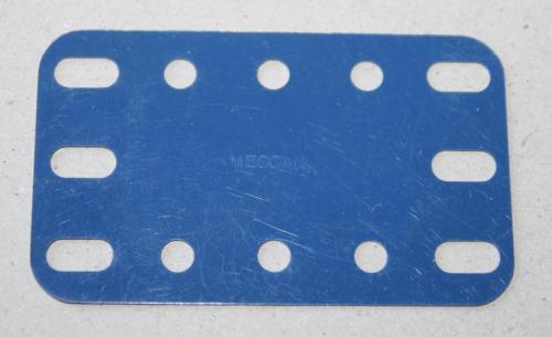 N°194-Meccano-Sans trou central-bleu foncé
