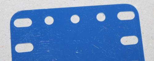 N°194a-Meccano-Avec trou central-bleu