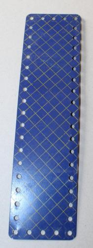 N°196-Petit Meccano bas-côté bleu-Bleu croisillonné
