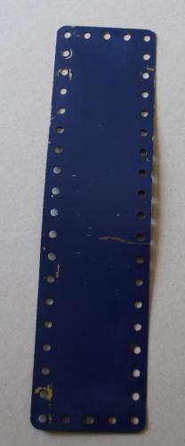 N°196-Petit Meccano haut côté bleu-Bleu croisillonné