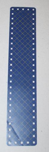 N°197-Meccano haut-Bleu croisillonné-bords arrondis
