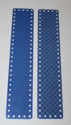 N°197-Meccano bas-côté bleu-Bleu croisillonné