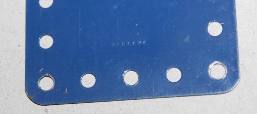 N°197-Meccano bas-côté bleu-Bleu croisillonné