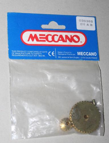 N°211a+b-Meccano-laiton brillant