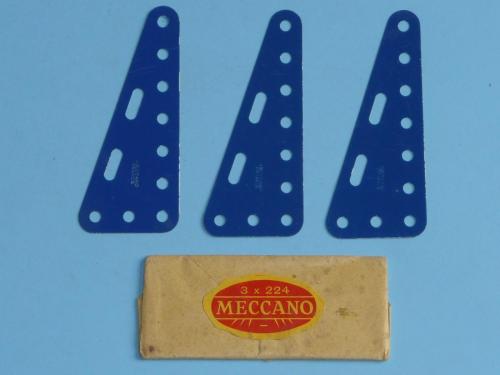N°224-Meccano France-3x224-bleu foncé