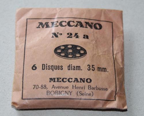 N°24a-Meccano France-x6-rouge foncé