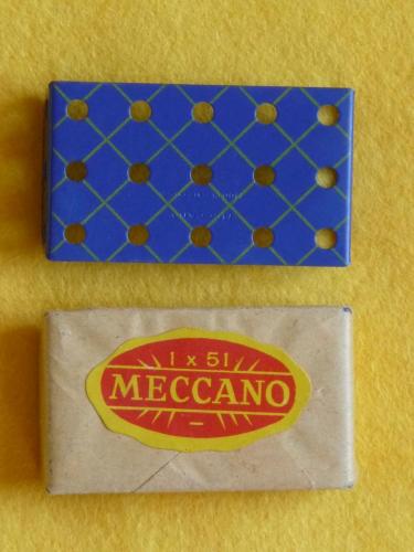 N°51-Meccano Modèle déposé-1x51-Bleu croisillonné