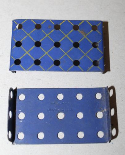 N°51-Meccano Modèle déposé intérieur-Bleu croisillonné