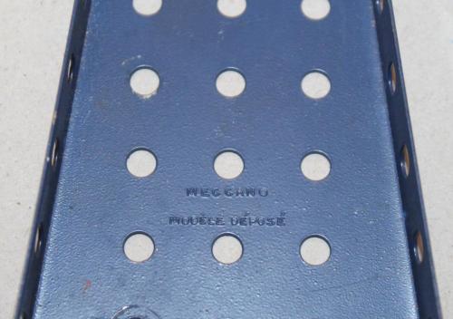 N°54a-Meccano Modèle déposé-Bleu croisillonné