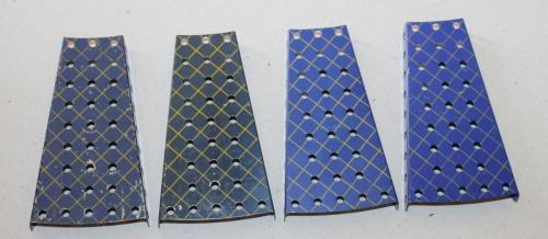 N°54a-Meccano Modèle déposé-Bleu croisillonné variantes