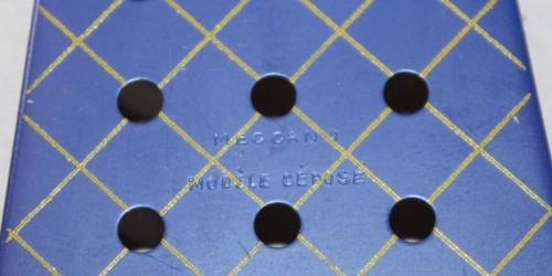 N°54a-Meccano Modèle déposé-Bleu croisillonné 