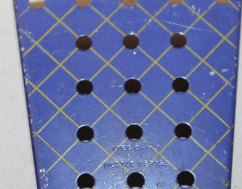 N°54a-Meccano Modèle déposé-Bleu croisillonné 