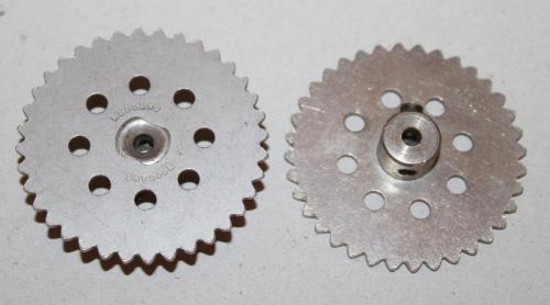 N°95-Double Meccano-Double taraudage-Gros moyeu-Nickelé