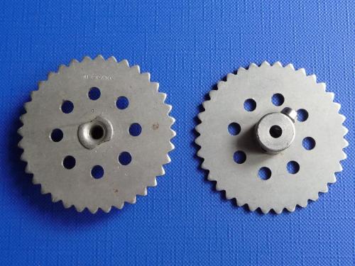 N°95-Meccano droit-Double taraudage-Gros moyeu-Nickelé