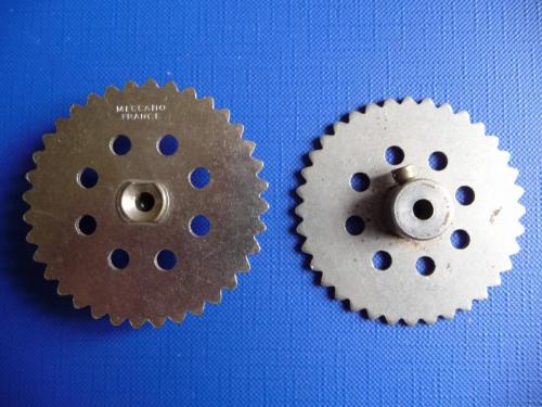 N°95-Meccano France-Double taraudage-Gros moyeu-Boite n°3A de 11-1928