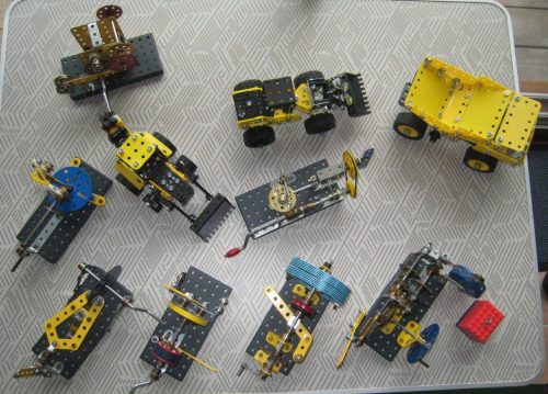 5 petits modèles mécaniques Olivier